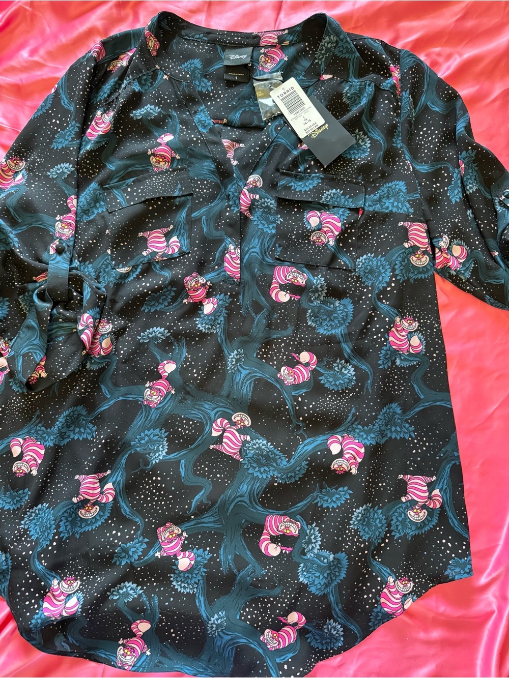TORRID Disney NWTCheshire Cat Print Tunic